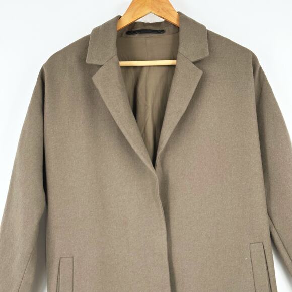 All Saints Womens Wool Vine Coat Small Trench Modern Minimalist Quiet Luxury - Picture 2 of 12